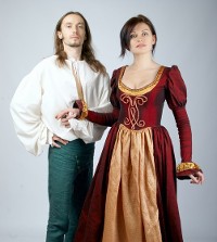 Couple in Theatrical Costume - Event Planning 